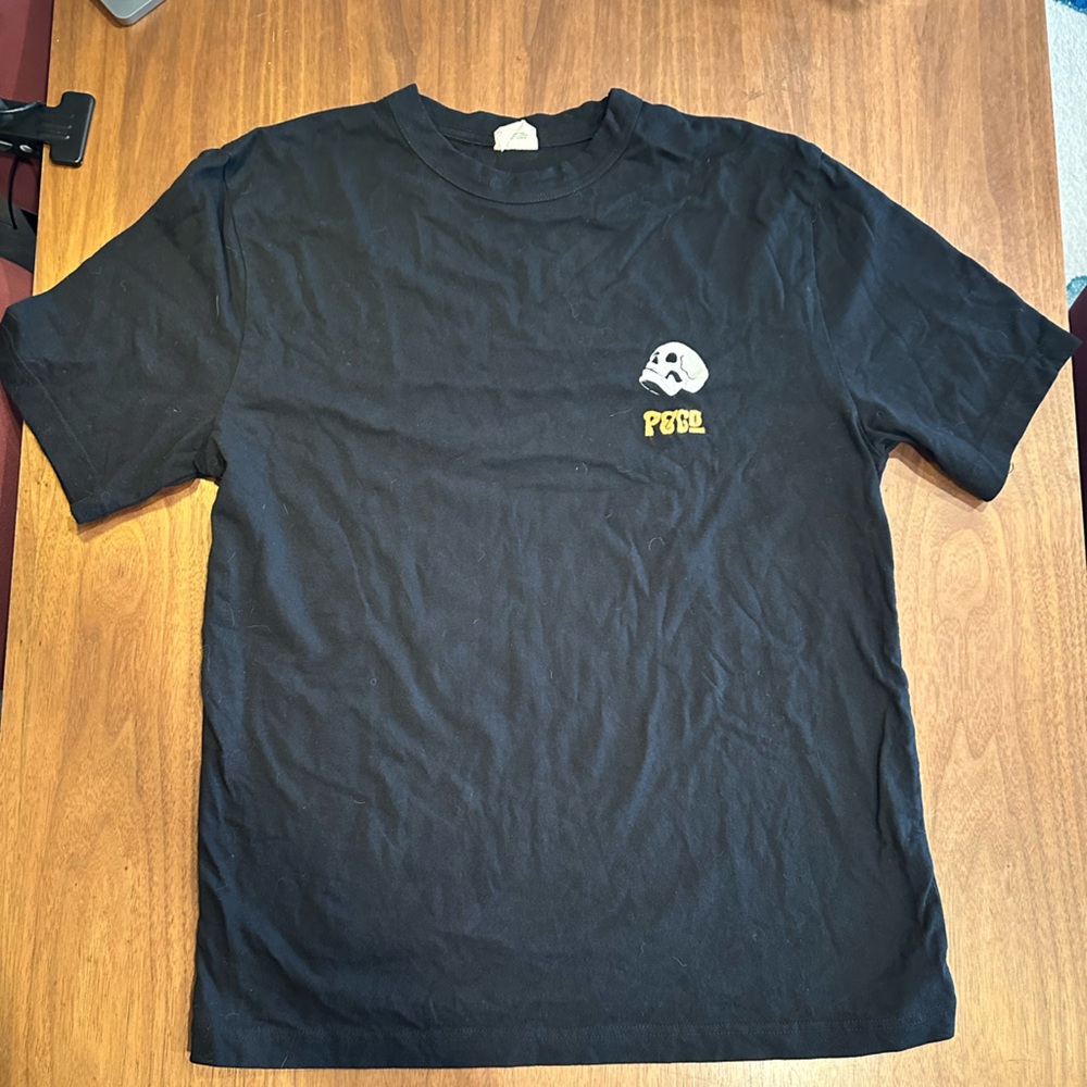 Black Graphic Tee with Logo